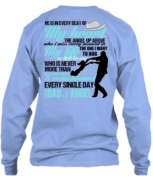 He Is My Dad And Angel T Shirt, I Love Dad T Shirt