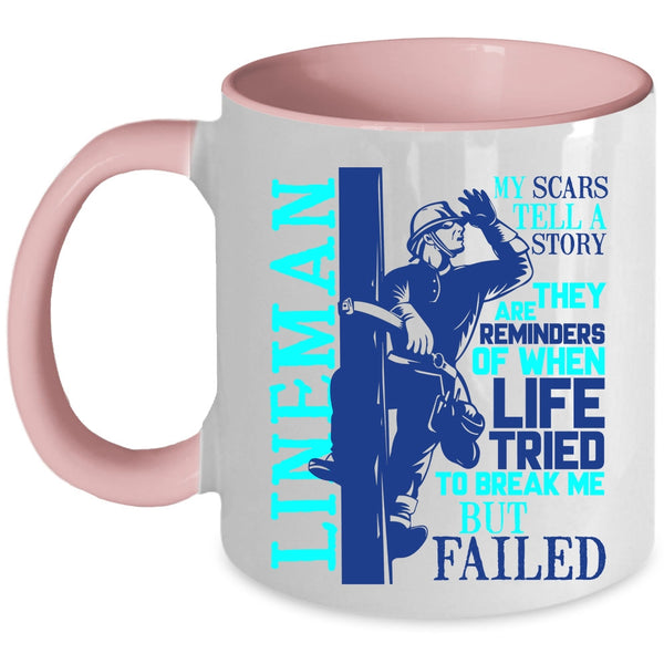 Awesome Gift For Lineman Coffee Mug, Lineman Accent Mug