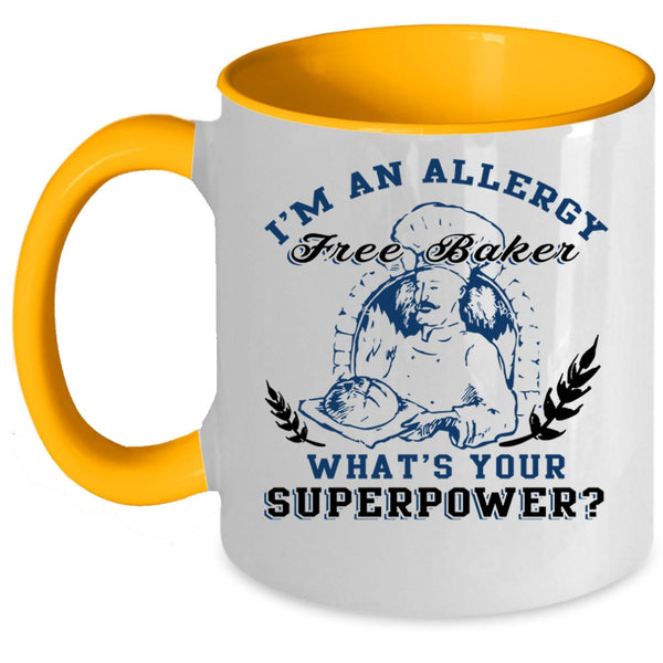 Cool Baker Coffee Mug, I'm An Allergy Free Baker Accent Mug