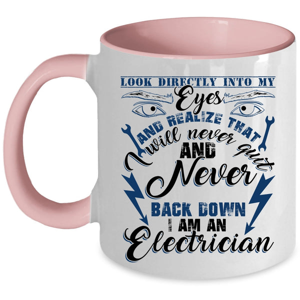 Proud To Be An Electrician Coffee Mug, I Am An Electrician Accent Mug