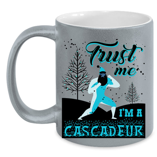 Cute Christmas Coffee Mug, I'm A Cascadeur Accent Mug