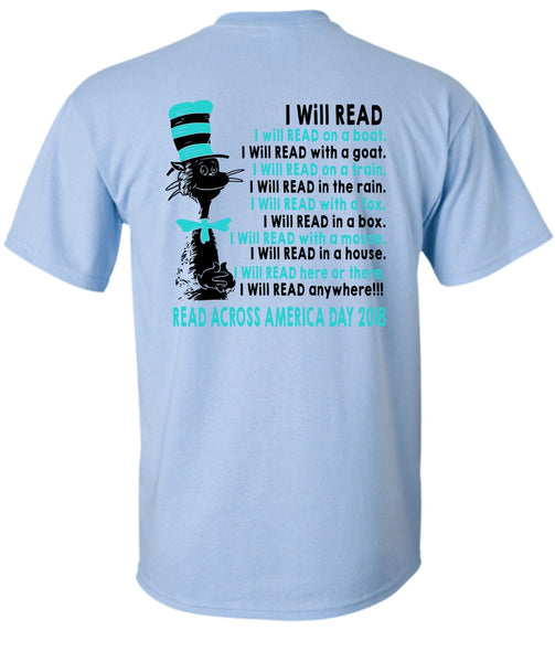 The Cat in the Hat T Shirt, I Will Read With A Mouse T Shirt, Read Across America Day 2018 T Shirt