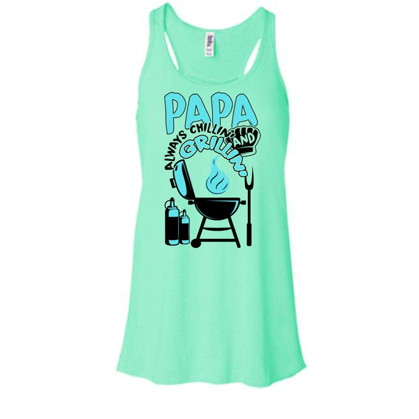 Papa Always Chikkin' T Shirt, Gift For Papa Tank Top