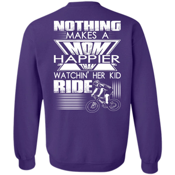 Watching Her Kid Ride T Shirt, I Love Mom Sweatshirt