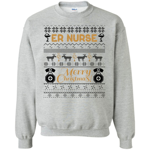 Gift For Merry Christmas T Shirt, Er Nurse Sweatshirt