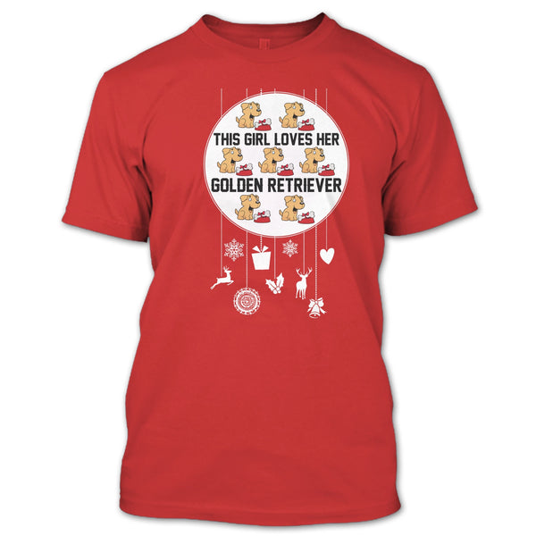 This Girl Loves Her Golden Retriever T Shirt, Coolest Dog Lover T Shirt