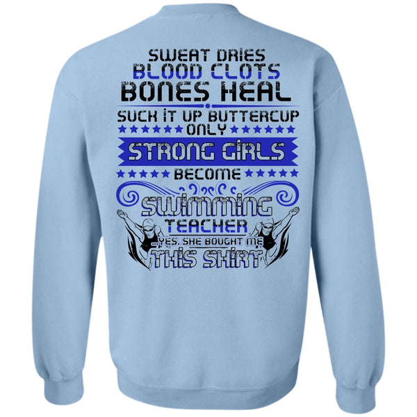 I Love Swimming T Shirt, Become Swimming Teacher Sweatshirt