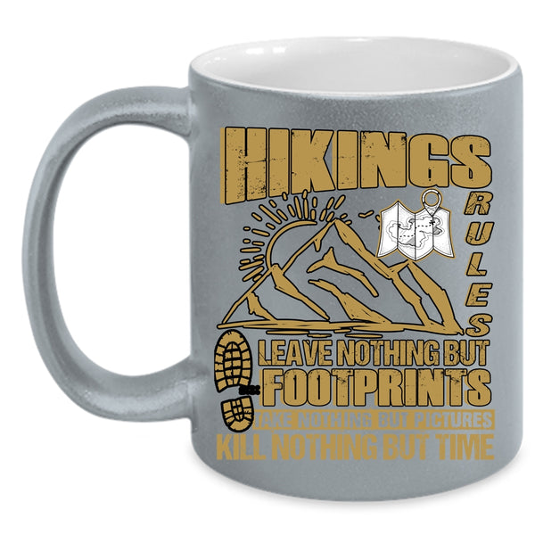 Hikings Rules Coffee Mug, Awesome Gift For Hikers Coffee Cup