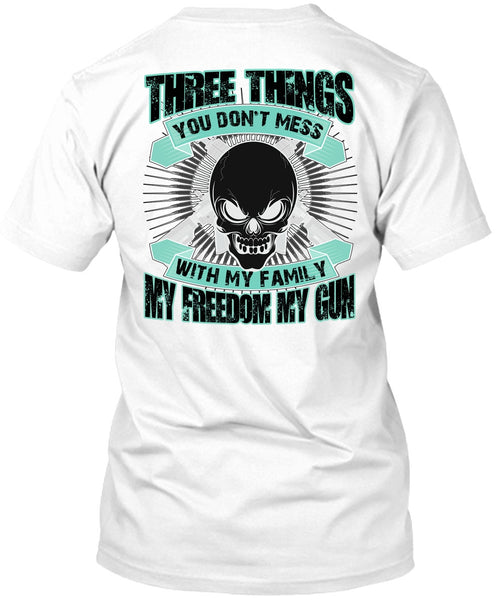 A black t-shirt with the shopify logo