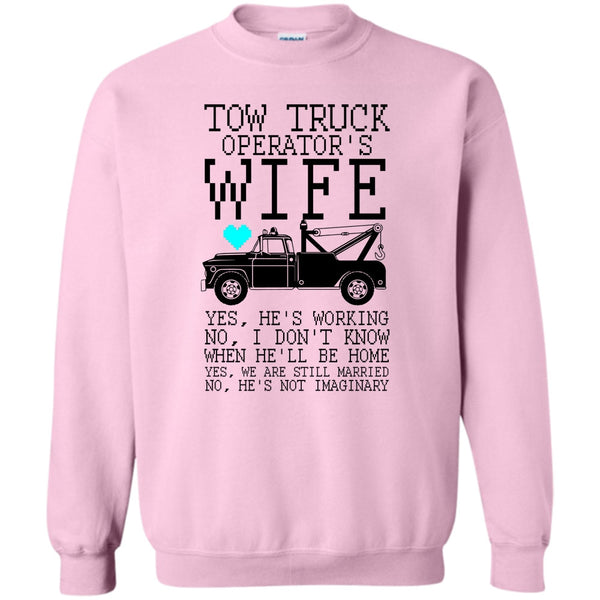 Coolest Trucker T Shirt, Tow Truck Operator's Wife Sweatshirt