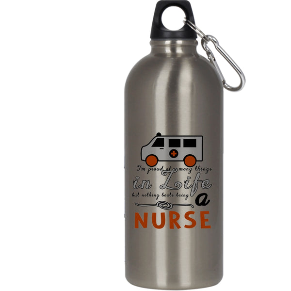 I Love Being A Nurse 20 oz Stainless Steel Bottle,Funny Gift For Nurse Outdoor Sports Water Bottle