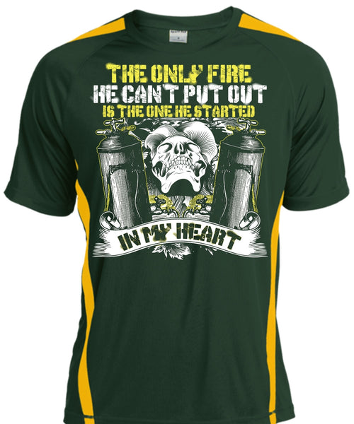The Only Fire T Shirt, He Can't Put Out T Shirt, Cool Shirt
