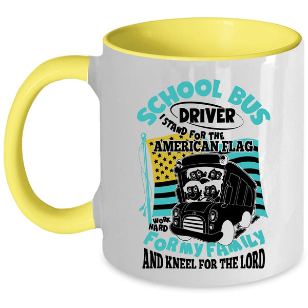 For My Family Coffee Mug, School Bus Driver Accent Mug