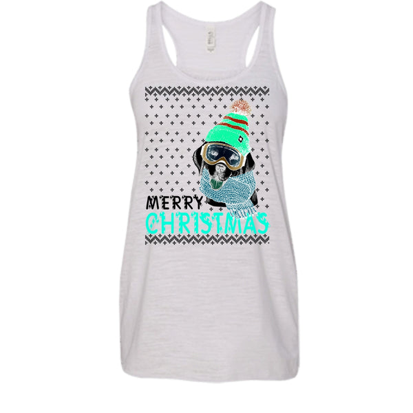 Dog Merry Christmas T Shirt, Coolest Merry Christmas Gift Tank Top