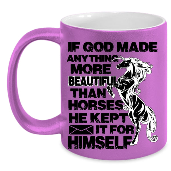 I Love Horses Coffee Mug, My Horses Accent Mug
