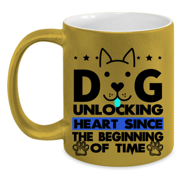 Cute Gift For Dog Lover Coffee Mug, Dog Unlocking Accent Mug