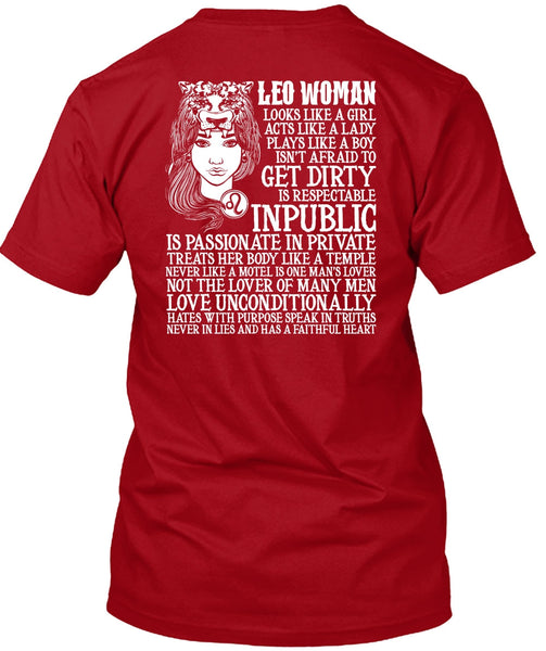 Leo Woman T Shirt, Being A Leo T Shirt