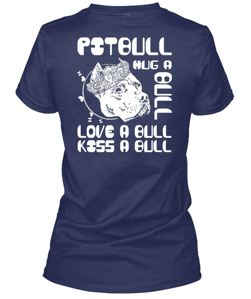 Pit Bull Hug A Bull T Shirt, Love A Bull T Shirt