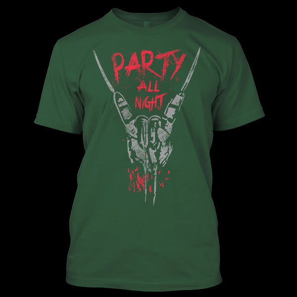 A black t-shirt with the shopify logo