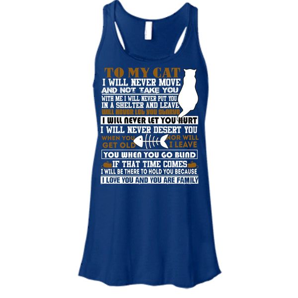 To My Cat T Shirt, I Love You And You Are My Family T Shirt, Cool T Shirt