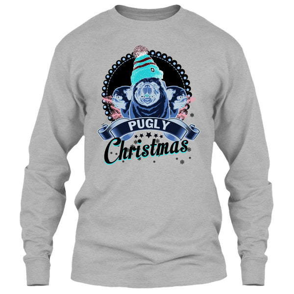 Pugly Christmas T Shirt, Coolest Merry Christmas T Shirt