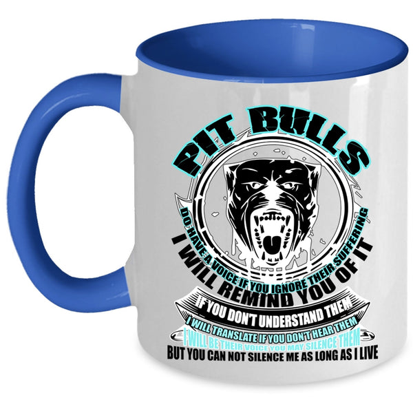 Cool Gift For Pitbull Owner Coffee Mug, Pit Bulls Accent Mug