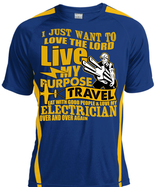 Love My Electrician T Shirt, Love The Lord T Shirt, Cool Shirt