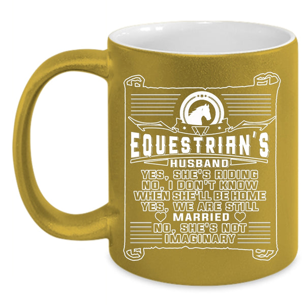 Equestrian's Husband Coffee Mug, Funny Gift For Husband Coffee Cup