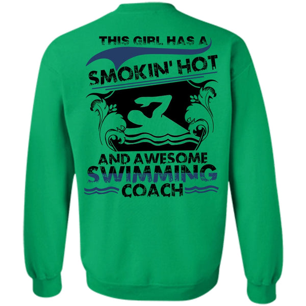 I Love Swimming T Shirt, Awesome Swimming Coach Sweatshirt