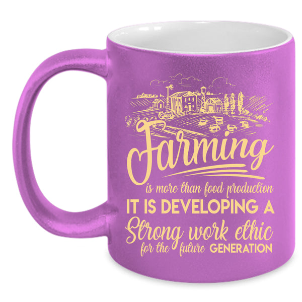 FarmingIs More Than Food Production Coffee Mug, Cool Farming Coffee Cup