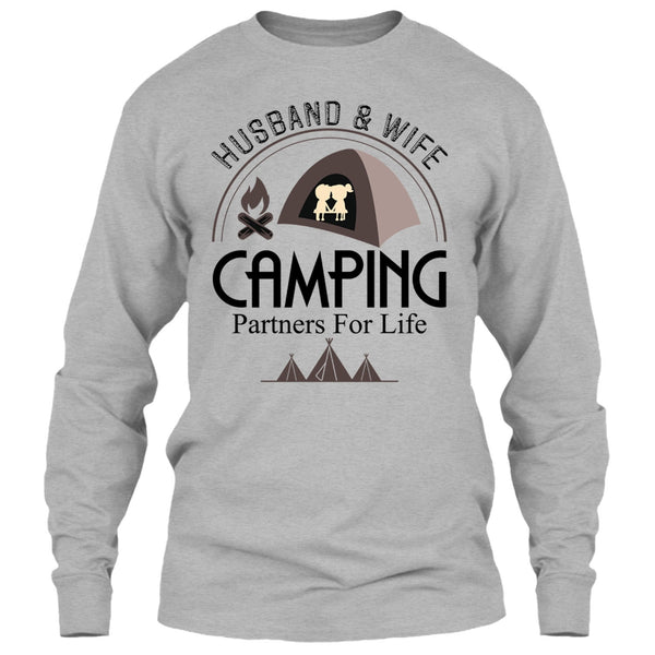 Husband & Wife T Shirt, Coolest Camping Couple T Shirt