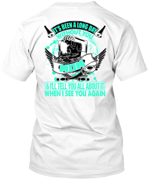 A black t-shirt with the shopify logo