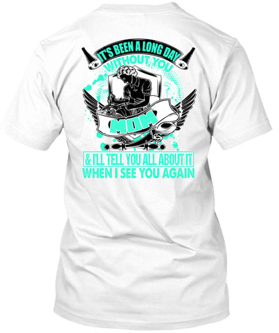 A black t-shirt with the shopify logo