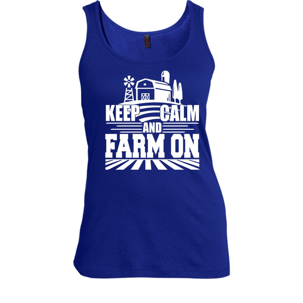 Keep Calm And Farm On T Shirt, Coolest Farmer T Shirt, Cool T Shirt