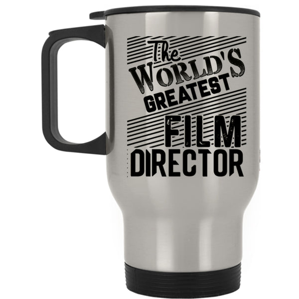 Awesome Film Director Travel Mug, The World's Greatest Film Director Mug