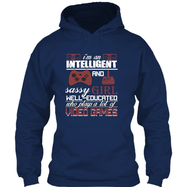 I'm An Intelligent T Shirt, Sasy Girl Well-Educated T Shirt