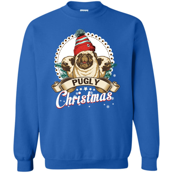 Coolest Pug T Shirt, Coolest Merry Christmas Sweatshirt