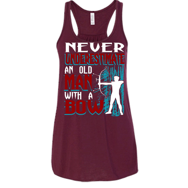 Never Underestimate T Shirt, An Old Man With A Bow T Shirt, Cool T Shirt