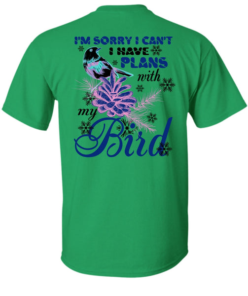 I Have Plans With My Bird T Shirt, Noel Christmas T Shirt