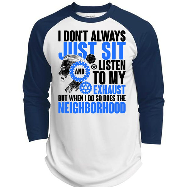 I Don't Always Just Sit T Shirt, I Love Mechanic T Shirt, Awesome T-Shirts  (Polyester Game Baseball Jersey)