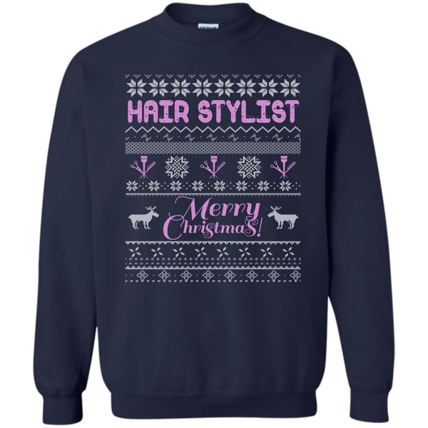 Coolest Hair Stylist T Shirt, Gift For Merry Christmas Sweatshirt