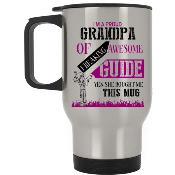 Cool Grandpas Travel Mug, I'm A Proud Grandpa Of Awesome Guide Mug
