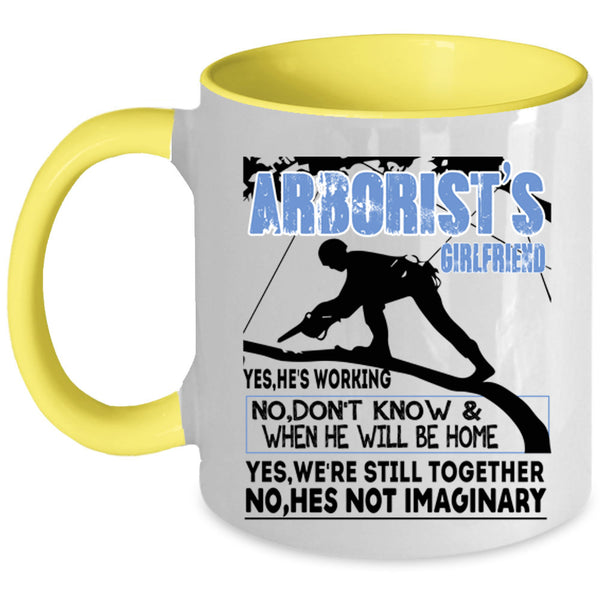 Cool Veteran Coffee Mug, Arborist's Girlfriend Accent Mug
