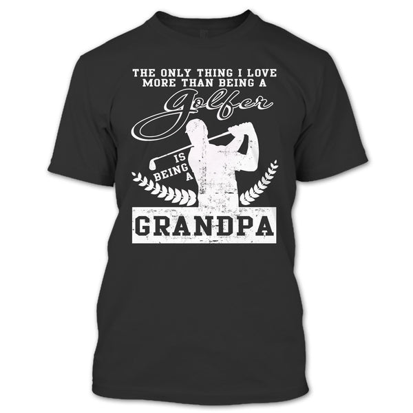 A black t-shirt with the shopify logo