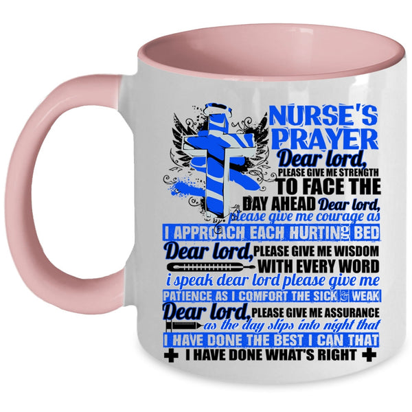 Best Gift For Nurses Coffee Mug, Nurse's Prayer Accent Mug