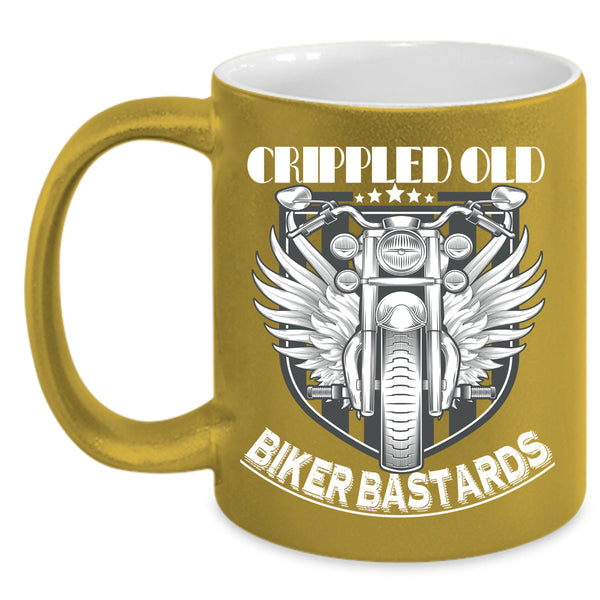 Crippled Old Coffee Mug, Biker Bastards Coffee Cup