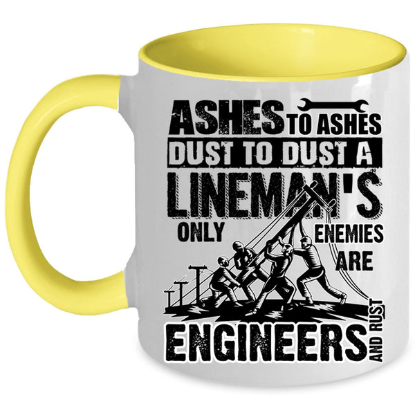 Best Gift For Linemans Coffee Mug, Cool Lineman Accent Mug