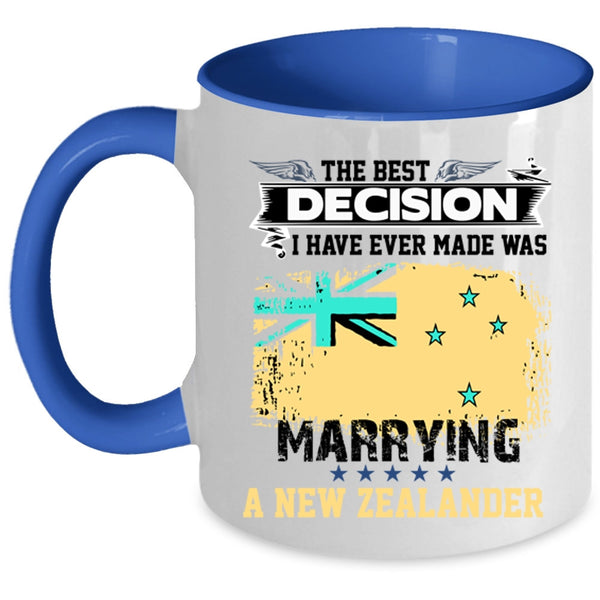 Cool Just Married Coffee Mug, Marrying A New Zealander Accent Mug