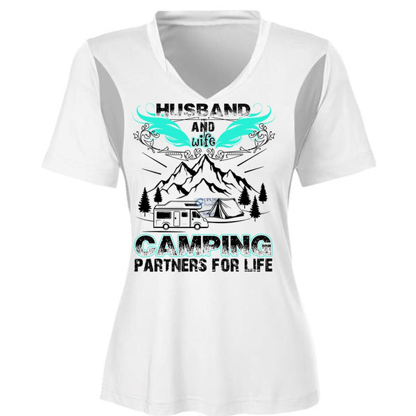 Husband And Wife Camping Partners For Life T Shirt, I Love Husband T Shirt, Awesome T-Shirts