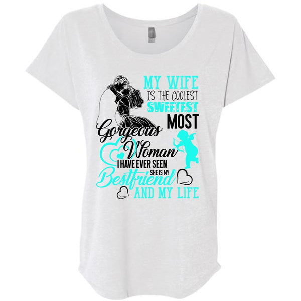 My Wife Is The Coolest T Shirt, I Love Husband T Shirt, Awesome T-Shirts
